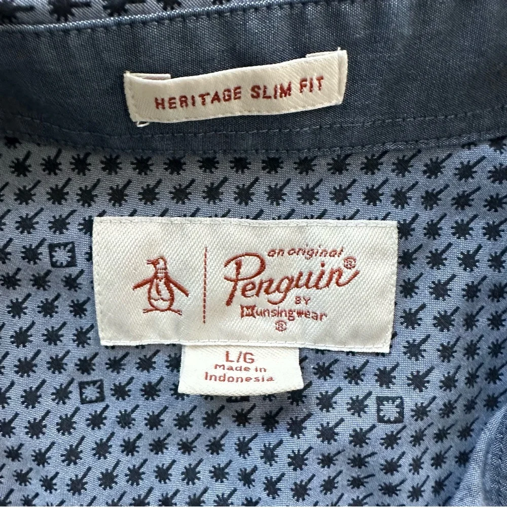 Penguin short sleeve button down shirt mens - Picture 2 of 7